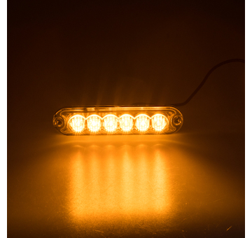 PREDATOR 6x3W LED, 12-24V, oranžový,  ECE R65, STM KF006Z
