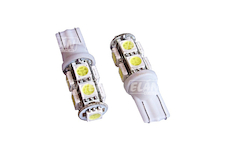 LED autožárovka - HL 316, patice T10, bílé světlo, 9 LED / 3 SMD, blisrt 2 ks