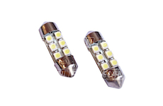LED autožárovka s paticí SUFIT ( 31mm ), bílé světlo, 6 LED / 1 SMD