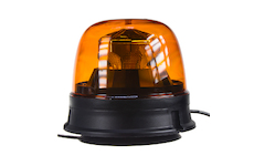LED maják, 12-24V,  10x1,8W, oranžový, magnet, ECE R65 R10, STM WL73