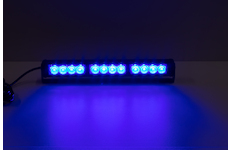 LED světelná alej, 12x LED 3W, modrá 360mm, ECE R10 R65, STM KF756-3BLU