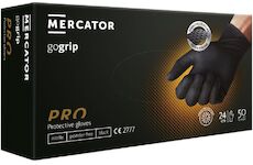 Pracovní rukavice goGRIP - černé vel. L - 50 ks