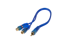 RCA Y audio kabel BLUE BASIC line, 2xsamice, 1xsamec, STM XS-212F