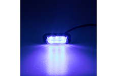 SLIM výstražné LED světlo vnější, modré, 12-24V, ECE R65, STM KF003EM5WBLU