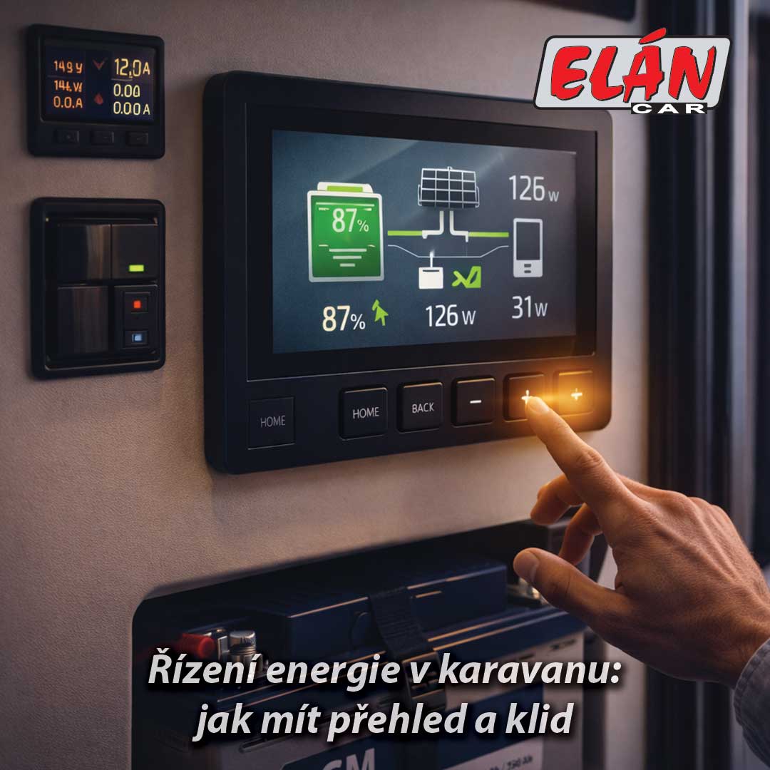 Řízení energie v karavanu: jak mít přehled a klid