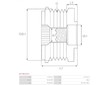 Volnoběžná řemenice alternátoru AS-PL AFP4003(V)