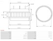 Stator alternátoru AS-PL AS0086