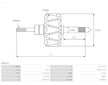 Rotor alternátoru AS-PL AR0014