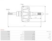 Rotor alternátoru AS-PL AR0042