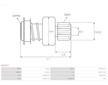 Pastorek startéru AS-PL SD1017