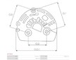 Plastové víko alternátoru AS-PL APC3011