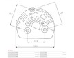 Plastové víko alternátoru AS-PL APC3013