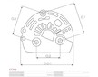 Plastové víko alternátoru AS-PL APC3036