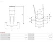 Snímací kroužek alternátoru AS-PL ASL9054S