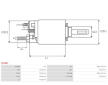 Elektromagnetický spínač, startér AS-PL SS3087