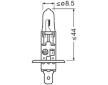 Osram Ultra Life H1 12V 55W P14.5s 64150ULT-2HB