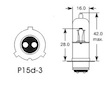 Autožárovka - 12V 35/35W patice PX15d-3