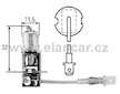 Autožárovka se žlutým světlem H3 12V 55W ALLDAY