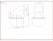 Bull horn siréna 12V, červená, SN-152