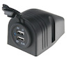 CL zásuvka ve vodotěsném panelu – 2x USB (12V / 24V)