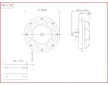 Diskový klakson (vysoký a nízký tón), duhový, 120mm, 12V