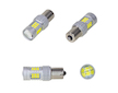 LED BA15S bílá 12 - 24V, 30LED, 3030SMD, 951018CB