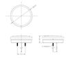 LED lampa zadní koncová, brzdová, 12 - 24V, ECE, o122mm, trl234