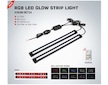 LED osvětlení vnitřní, vnější RGB 12 - 24V, RF ovladač, 2 pásky, 95RGB-SET14
