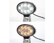 LED světlo oválné, bílé, oranžové, 8x3W, 8x1W, 140mm, ECE R10, WL-722WO