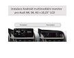 Multimediální monitor pro Audi A4, S4, A5 s 10,25 palců LCD, Android, WI-FI, GPS, Carplay, Bluetooth, USB, 80819A4