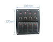 Panel s 4x spínači Rocker 12 - 24V, 47150