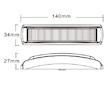 Predator 6x3W LED, 12 - 24V, modrý, ECE R65, KF017-6BLU