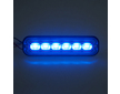Predator 6x4W LED, 12 - 24V, modrý, ECE R65, BR006B