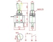 Přepínač páčkový - ON-OFF 1pol.12V/25A modrá LED podsvícení