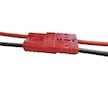 Silový konektor 2pólový červený 50A - 600V kompletní sada dvou kusů