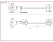 Singnální fanfára 580mm, nerezová, hluboký tón bez kompresoru SN-003-580