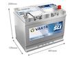 Varta Dynamic SLI E23 570412063K262 12V 70Ah 630A