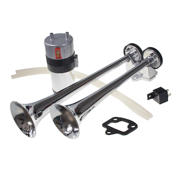 2-tónová fanfára 380mm, 12V stálý tón s kompresorem, SN-118/12V