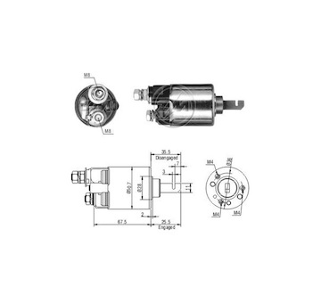 Spínač startéru ZM - Mitsuba SM402-15N