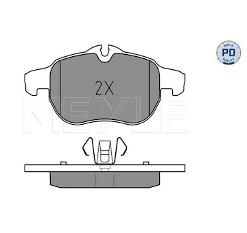 Sada brzdových destiček, kotoučová brzda Meyle 025 234 0220/PD