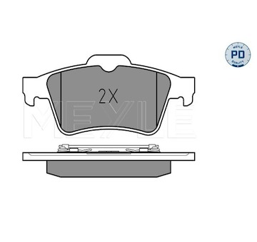 Sada brzdových destiček, kotoučová brzda Meyle 025 234 8216/PD