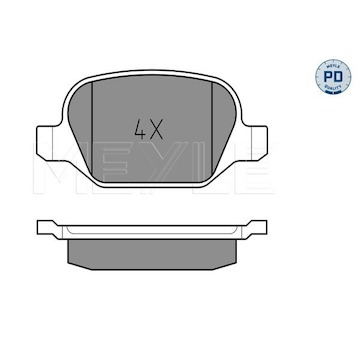 Sada brzdových destiček, kotoučová brzda Meyle 025 235 1716/PD