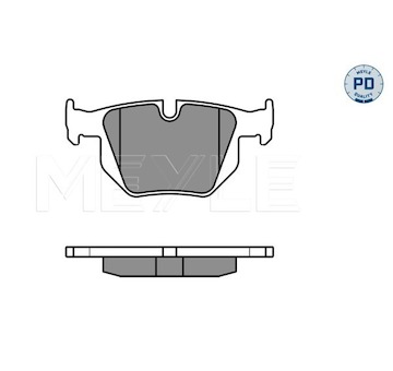 Sada brzdových destiček, kotoučová brzda Meyle 025 235 5017/PD
