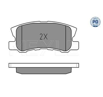 Sada brzdových destiček, kotoučová brzda Meyle 025 235 8216/PD