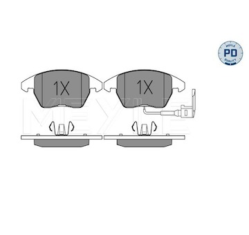 Sada brzdových destiček, kotoučová brzda Meyle 025 235 8720/PD