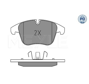 Sada brzdových destiček, kotoučová brzda Meyle 025 240 8418/PD