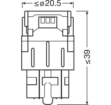 Osram 7515DRP-2BL 12V W3X16Q