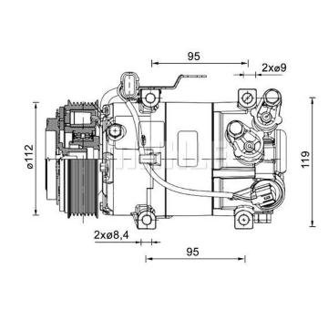 Kompresor klimatizace Kia/Hyundai 090155083
