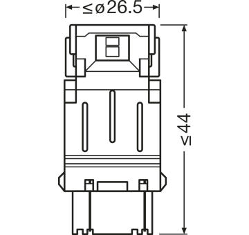 Osram LEDriving SL P27/7W Amber W2,5x16q 3157DYP-02B oranžová 2ks