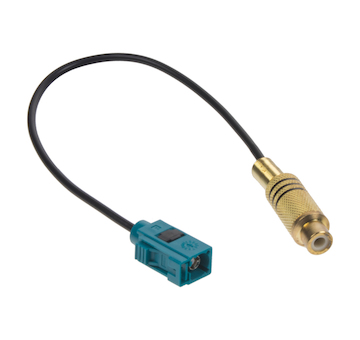 Adaptér FAKRA samice, RCA samice, 25 cm, 66583